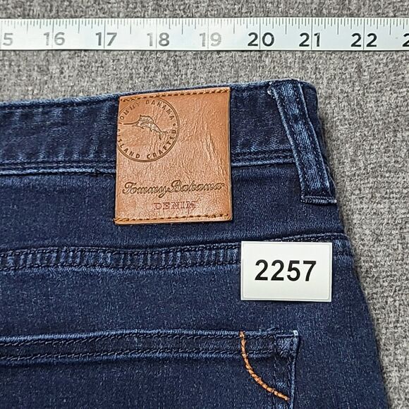 Tommy Bahama Jeans Mens 42x30 Blue Denim Straight Leg Stretch Classic Fit Pants - Picture 10 of 10